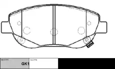 Тормозные колодки дисковые CTR CKT-180