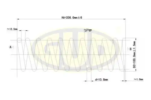 ПРУЖИНА ПОДВЕСКИ GCS256803 GUD