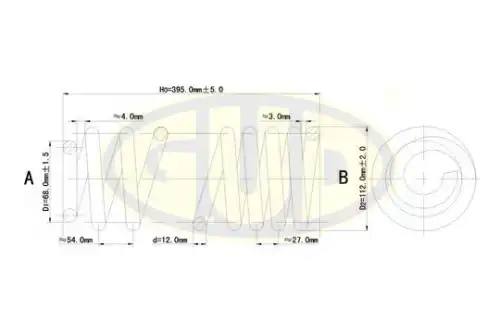 ПРУЖИНА ПОДВЕСКИ GCS295011 GUD