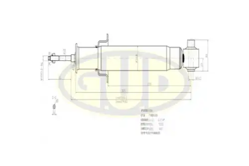 АМОРТИЗАТОР ЗАДН ГАЗ E34 89- GSA341081 GUD