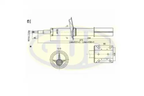 АМОРТИЗАТОР ПОДВЕСКИ GSA635807 GUD