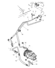 Радиатор кондиционера (конденсатор) CHRYSLER 68002779AA