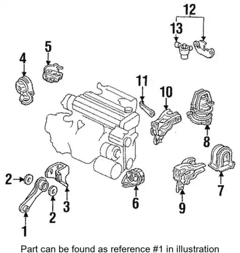 Опора двигателя 50830SM4010 HONDA