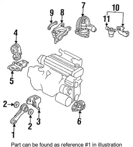 Опора двигателя 50830SM4981 HONDA