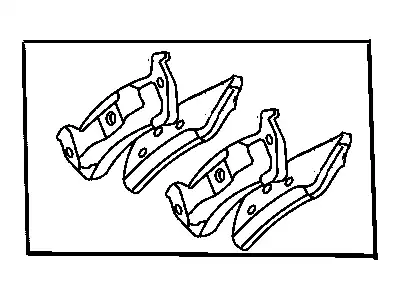 Тормозные колодки дисковые JEEP 05011970AC