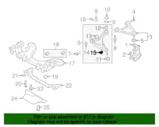 Сайлентблок F15134710 MAZDA