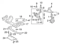 Сайлентблок F15134710 MAZDA
