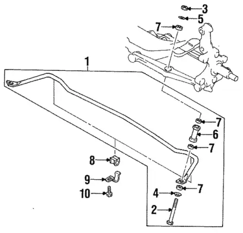 G03028157 BOLT METAL MAZDA