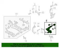 Рычаг подвески MAZDA TA0434350F