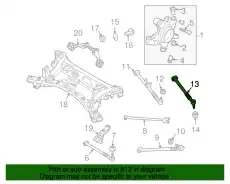 Рычаг подвески MAZDA F15128600A