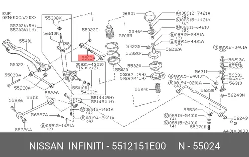 NISSAN 5512151E00