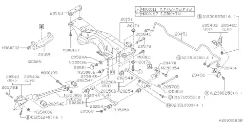 Рычаг подвески SUBARU 20250AA013