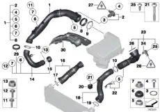 хомут !D= 65-72MM \BMW 1' E82, E88, 3' E90, LCI, E91, E92, E93, 5' E39, E60, E61, F07 GT 11 61 7 786 528