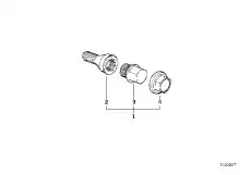 Колесный болт с кодом !CODE 19 \BMW 3' E30, E36, E46, 5' E34, E39, E60, 6' E63, E64, 7' E32, E38, 8' 36 13 1 181 269
