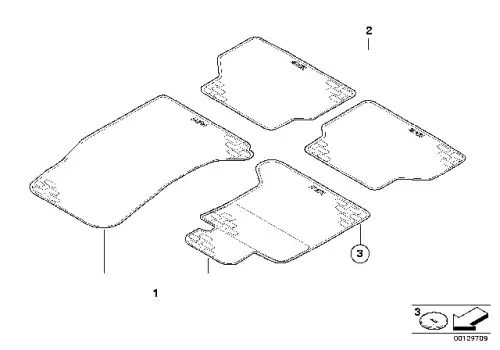 Коврики в салон BMW 51 47 0 429 236