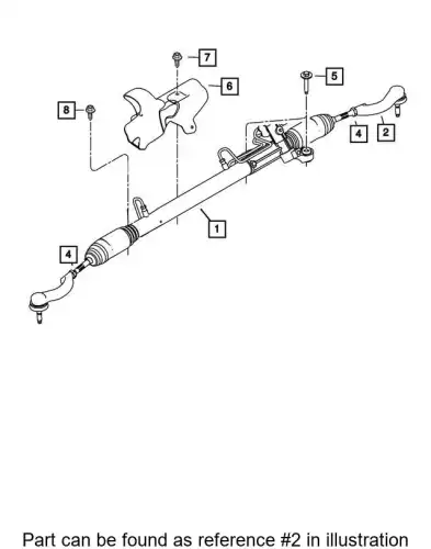 Рулевая рейка CHRYSLER 68093002AC