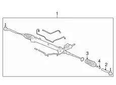 Рулевая рейка GM 25918193