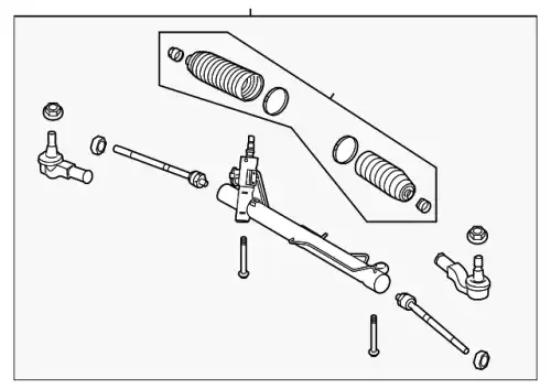 Рулевая рейка LAND ROVER LR014406