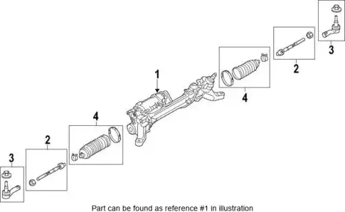 Рулевая рейка LAND ROVER LR049076