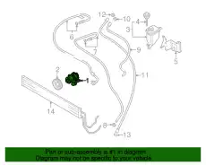 Насос гидроусилителя руля PORSCHE 95531405003