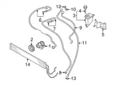 Насос гидроусилителя руля PORSCHE 95531405003
