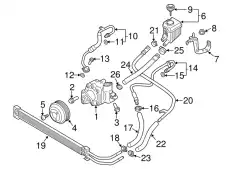 Насос гидроусилителя руля PORSCHE 95531405020