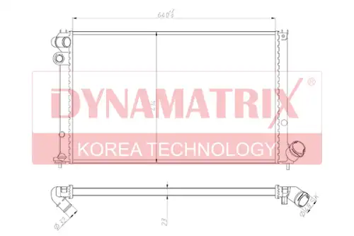 Радиатор системы охлаждения двигателя DYNAMAX DR63733