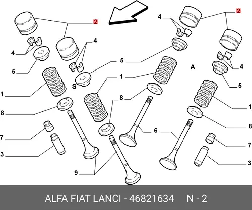 Гидрокомпенсатор FIAT 46821634