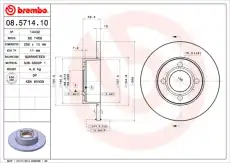 Тормозной диск BREMBO 8571 410