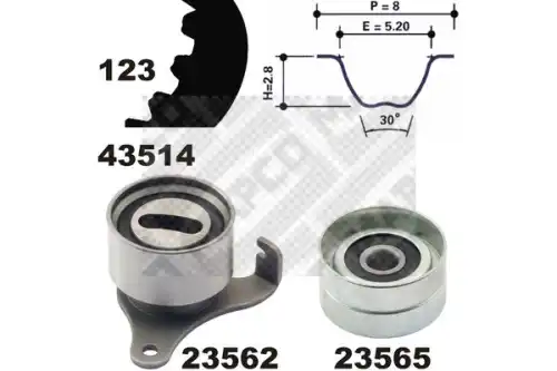 Тормозной диск MAPCO 23514