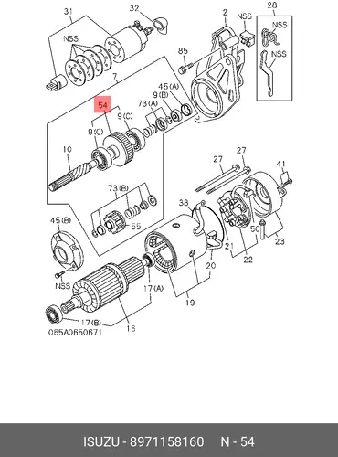 Натяжитель 8971158160 ISUZU
