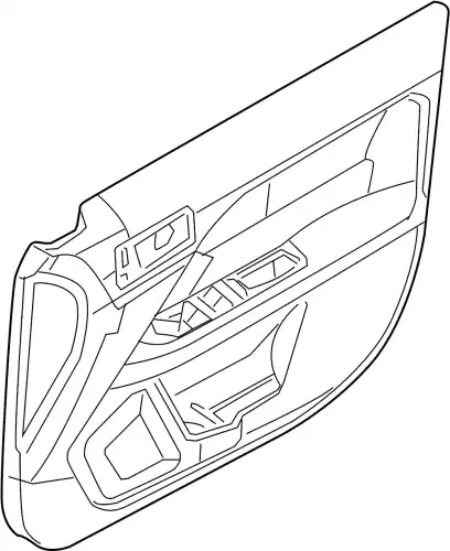 Обшивка двери кожа Л Пд 51417415525 BMW