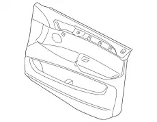 Обшивка двери кожа Л Пд 51419176317 BMW