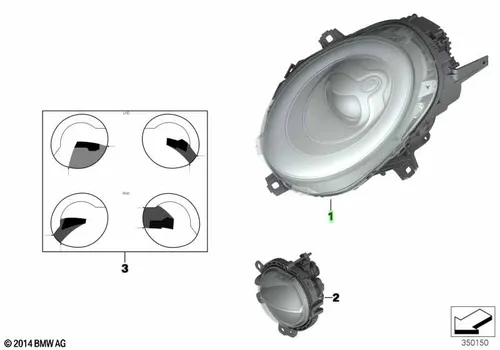 Фара BMW 63 11 7 383 209