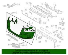 8R0807105J GRU Бампер передний Q5 2013-2017 VAG