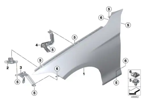Крыло BMW 41 00 7 438 440