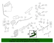 Ручка двери VAG 4H0837205C GRU