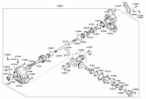  GEAR-TRANSFER DRIVEN 4733239200 HYUNDAI