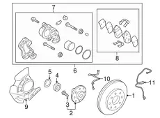  ТОРМОЗНОЙ СУППОРТ 581803VA70 HYUNDAI
