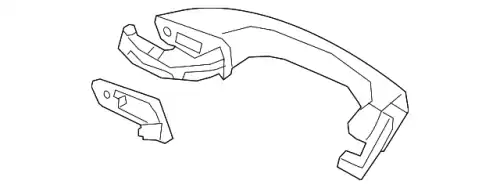 Ручка двери VAG 510837205D GRU