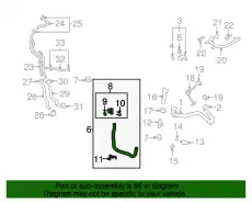 Шланг системы охлаждения 5N0121051M VAG