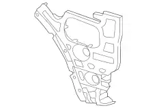 95850537850 Направляющая бампера PORSCHE