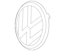  ЭМБЛЕМА VW, ЧЁРНЫЙ/CHROMGLANZ 3G0853601B DPJ VAG