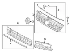  ЭМБЛЕМА VW, ЧЁРНЫЙ/CHROMGLANZ 3G0853601B DPJ VAG