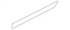  МОЛДИНГ ДВЕРИ ЗД Л LR001671 LAND ROVER
