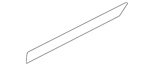  МОЛДИНГ ДВЕРИ ЗД Л LR001671 LAND ROVER