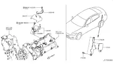 КОЛЬЦО УПЛОТНИТЕЛЬНОЕ - 16618HG00D NISSAN