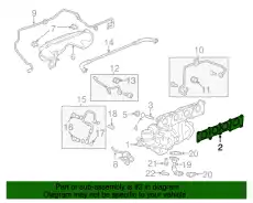 Прокладка коллектора JAGUAR JDE28249