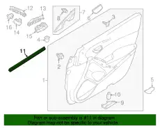 Уплотнитель двери MAZDA GHP959821E