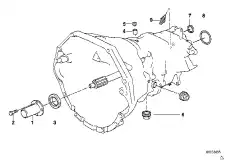 23127501582 Сальник !15x21x6.5 \BMW 3' E36, E46, 5' E34, E39, 7' E38, 8' E31, Z8 E52